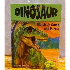 Peaceable Kingdom Dinosaur Match up Game and Puzzle un open New in box